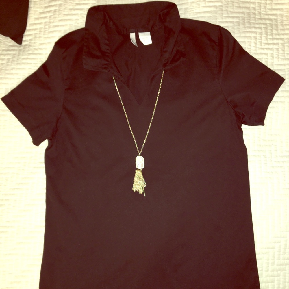 ✨New J.Crew Black Cotton Polo!